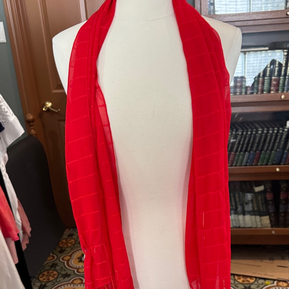 Colorful Geometric Pattern Lightweight Scarf - image 2